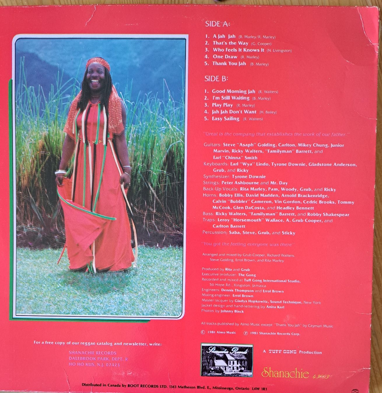 Dischi in vinile: Rita Marley Who Feels It Knows It, LP Reggae 1982 – Usato da Zuerich venduto da Mocambo19 1