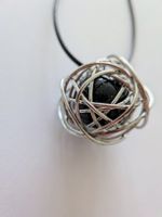Pendant with black ball