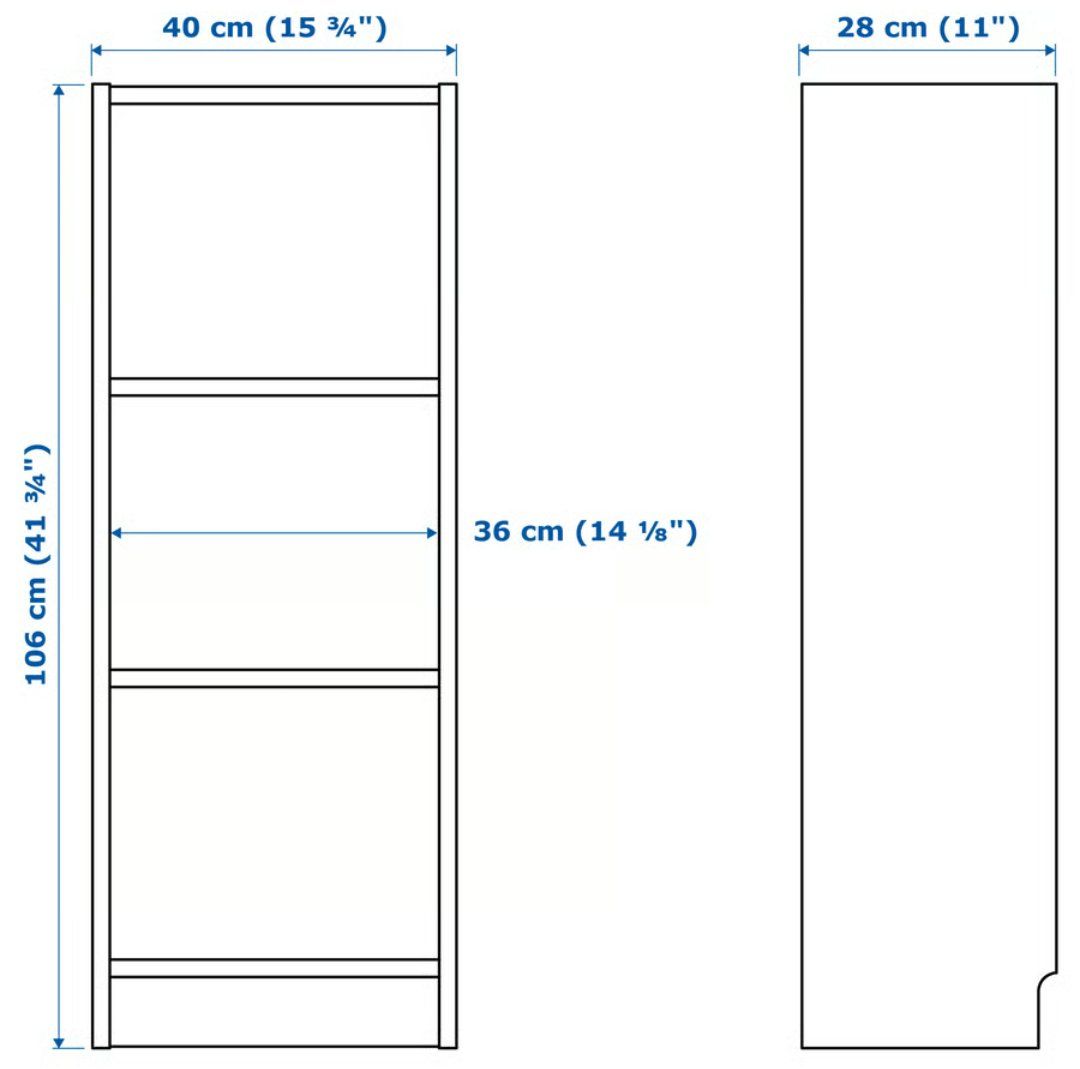 Ikea Scaffali: BILLY Bookcase, white, 40x28x106 cm – Usato da Uster venduto da dma_yz5f 1