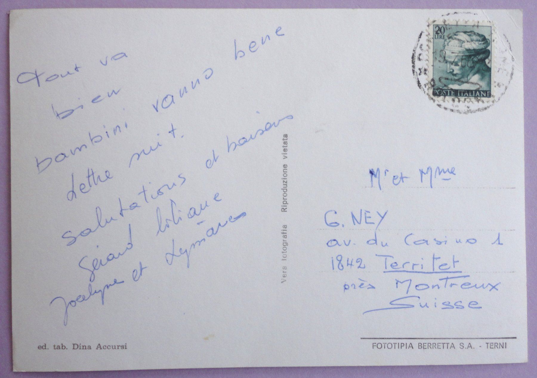 Cartoline postali: Porretta Terme - Panorama – Usato da Fétigny venduto da Billy2miny 1