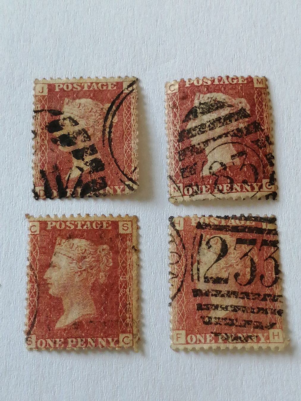 Tutti i francobolli: One Penny Red 1864 bis 1881  – Usato da Happerswil venduto da tschergi