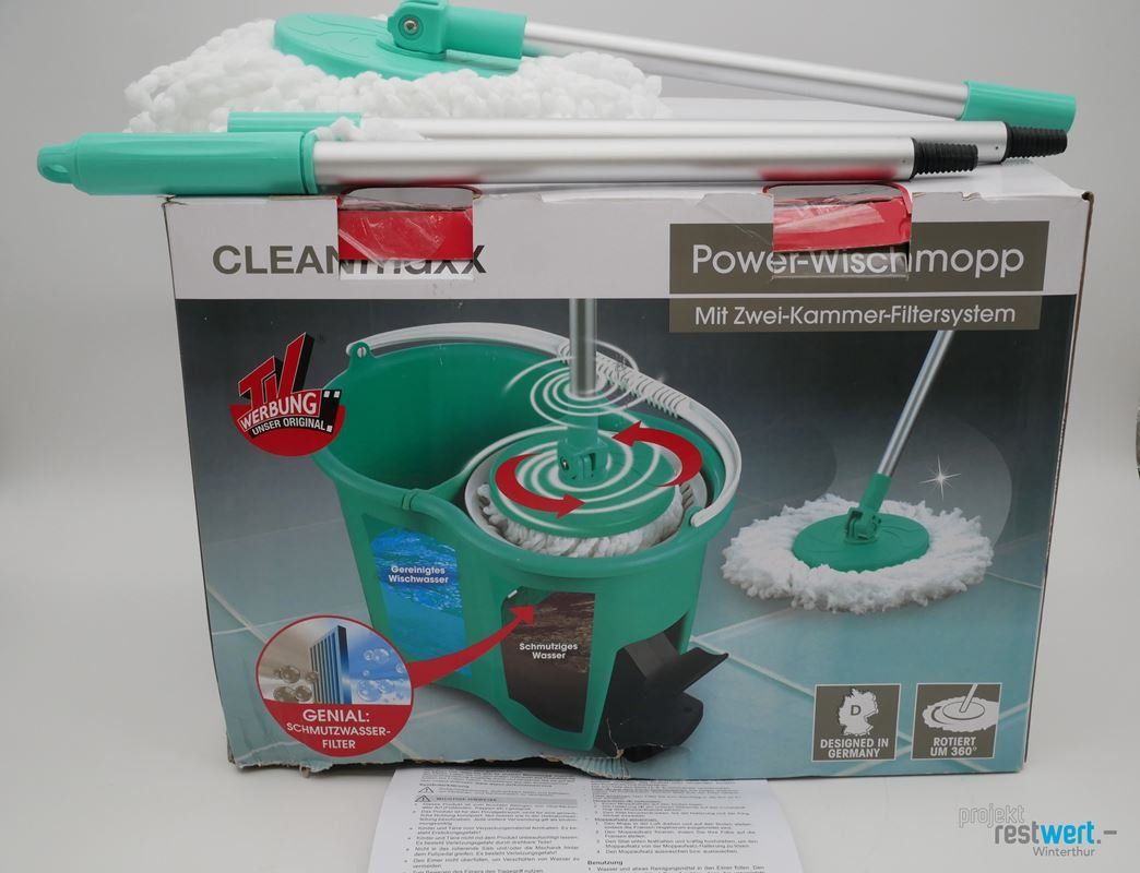 Sonstige Reinigungsgeräte: CLEANMAXX  Power Wischmopp-Set inkl. Eimer – Neu (gemäss Beschreibung) aus Winterthur von Restwert_Winterthur 6