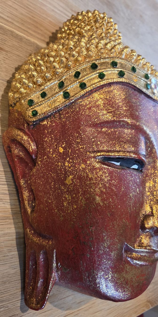 Maschere: Buddha Wandmaske aus Holz  – Usato da Rehetobel venduto da hobirot01 7
