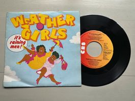 WEATHER GIRLS tolle Single It's raining men Kult 80's Top