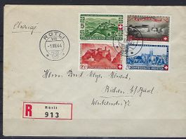 1944  Pro Patria Satzbrief Einschreibe  15279
