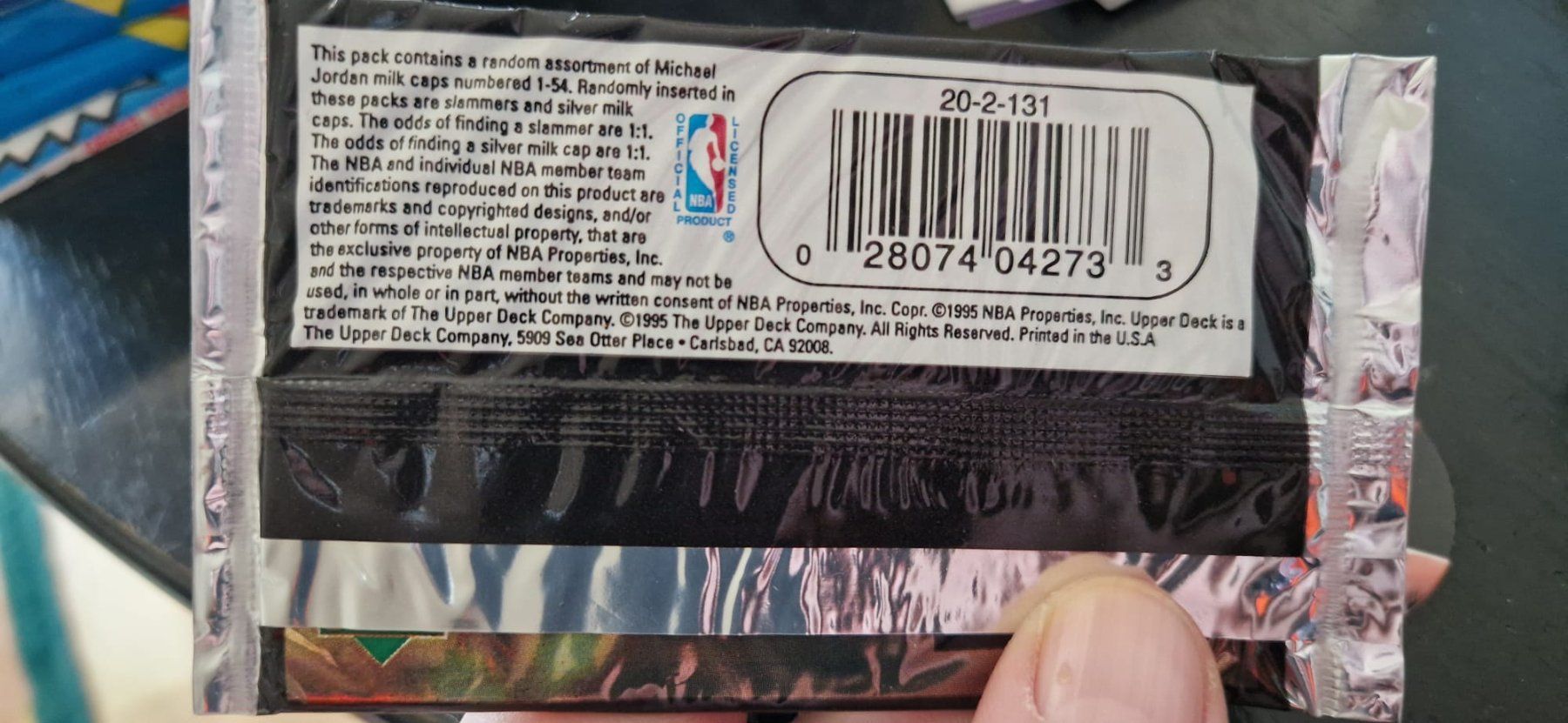 Cartes à collectionner: Pack de milk caps (pogs) Upper deck Michael JORDAN – Neuf avec emballage d'origine à Lutry par SwissBBCards 1