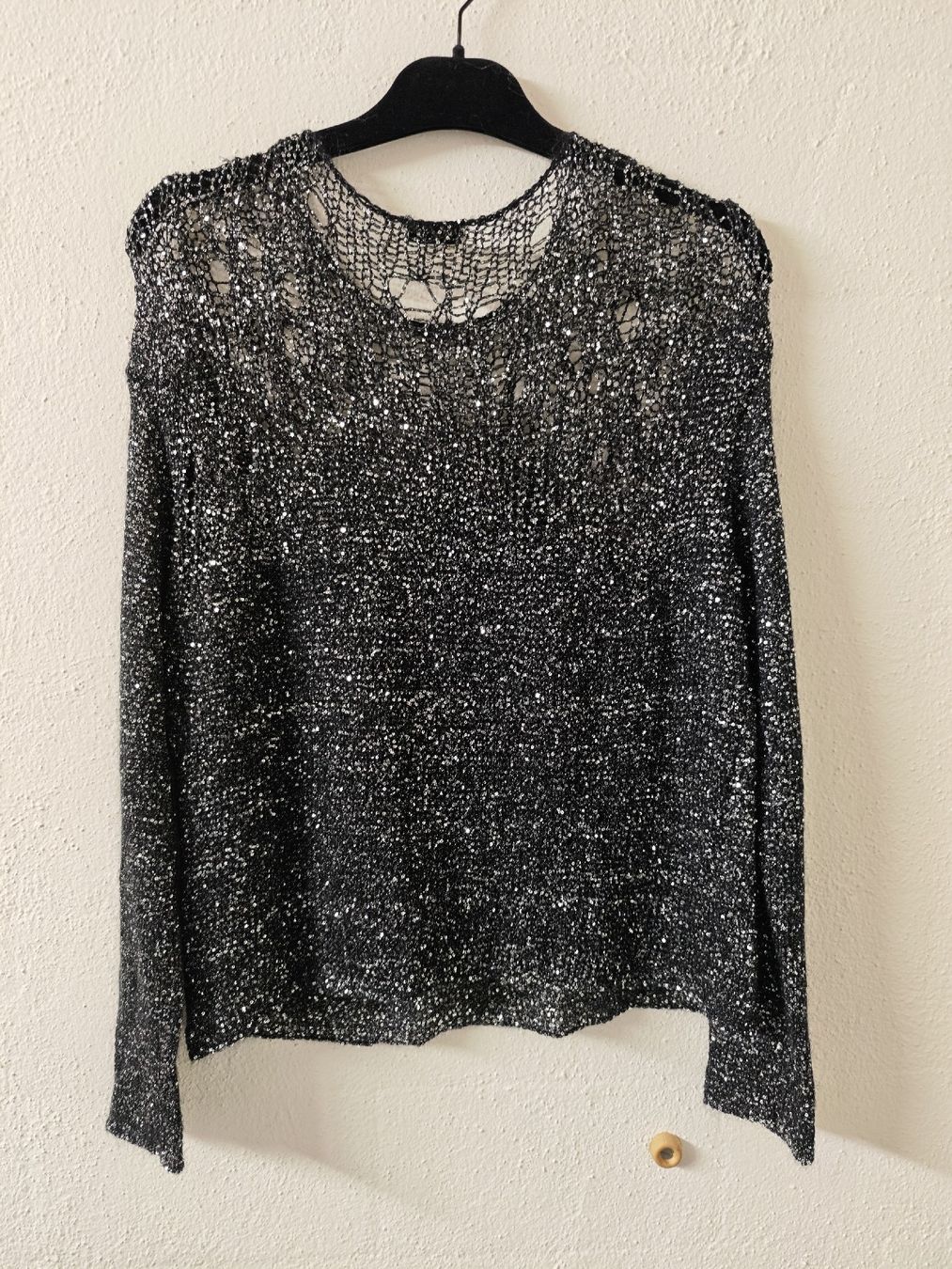 Saint Laurent Maglioni & Felpe: SAINT LAURENT Strickpullover Minipailetten Netz – Usato da Erlenbach ZH venduto da nlh 5