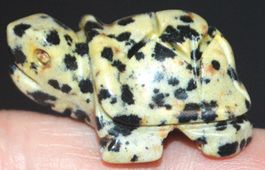 Deko – Heilsteine F-467 – Schildkröte – Dalmatiner Jaspis