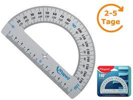 Winkelmesser 180 Grad, Aluminium, 120 mm