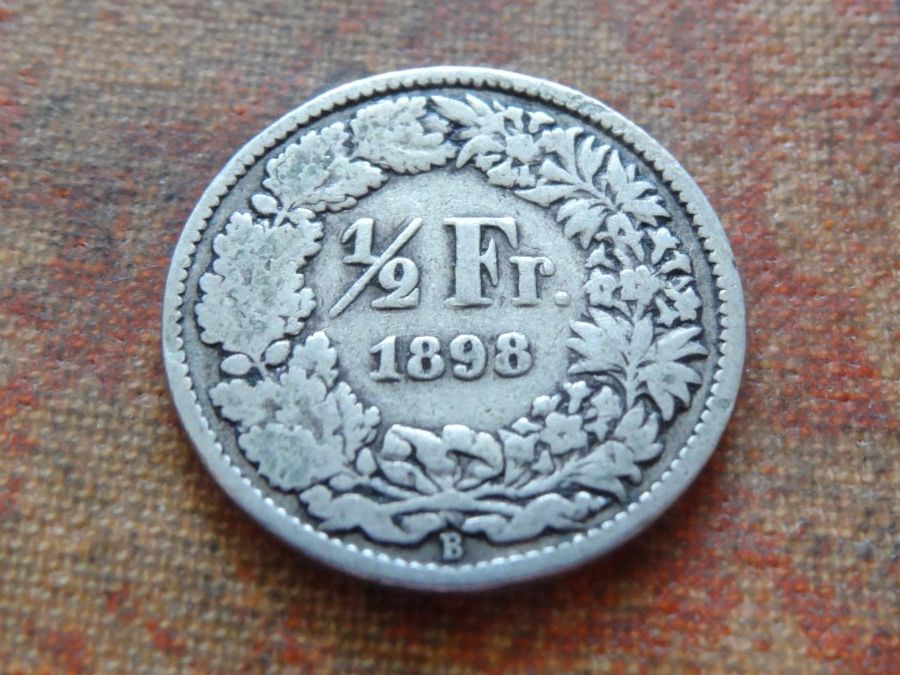 Tutti le monete: 1/2 Fr. 1898   (C) – Usato da Romanel-sur-Lausanne venduto da Swift13