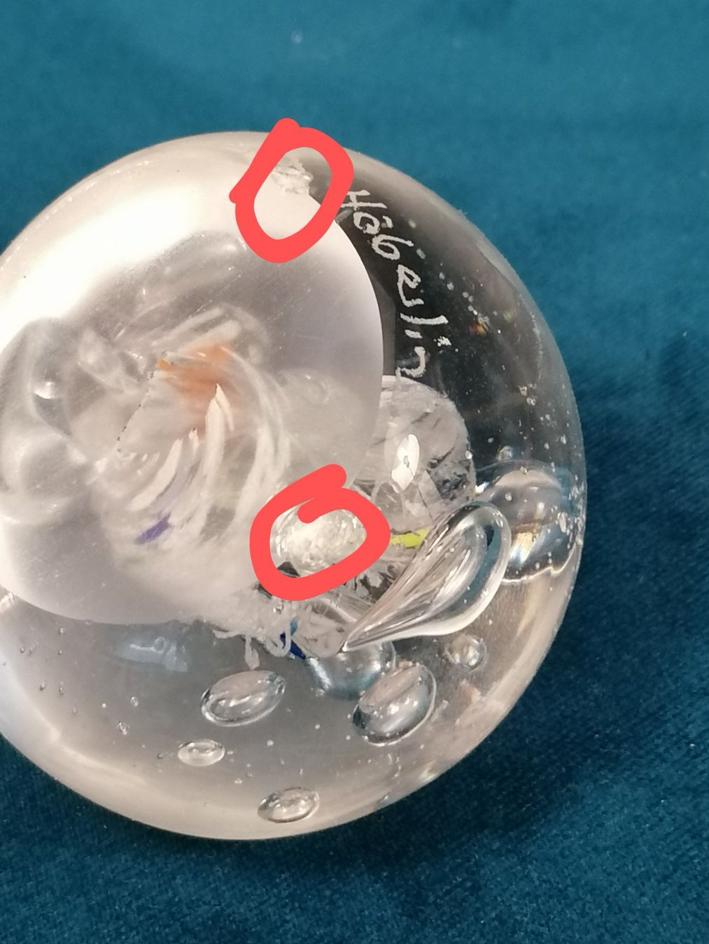 Toutes les décorations: Glaskugel Paperweight - Eka Häberling - – D'occasion à Basel par vintagecollector 2