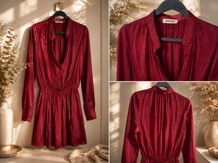 Robe Zadig & Voltaire bordeaux taille M mais plutôt S 💣❤️