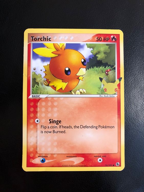 Torchic 25th Anniversary Promo Jumbo XXL Ab 1 Kaufen auf Ricardo