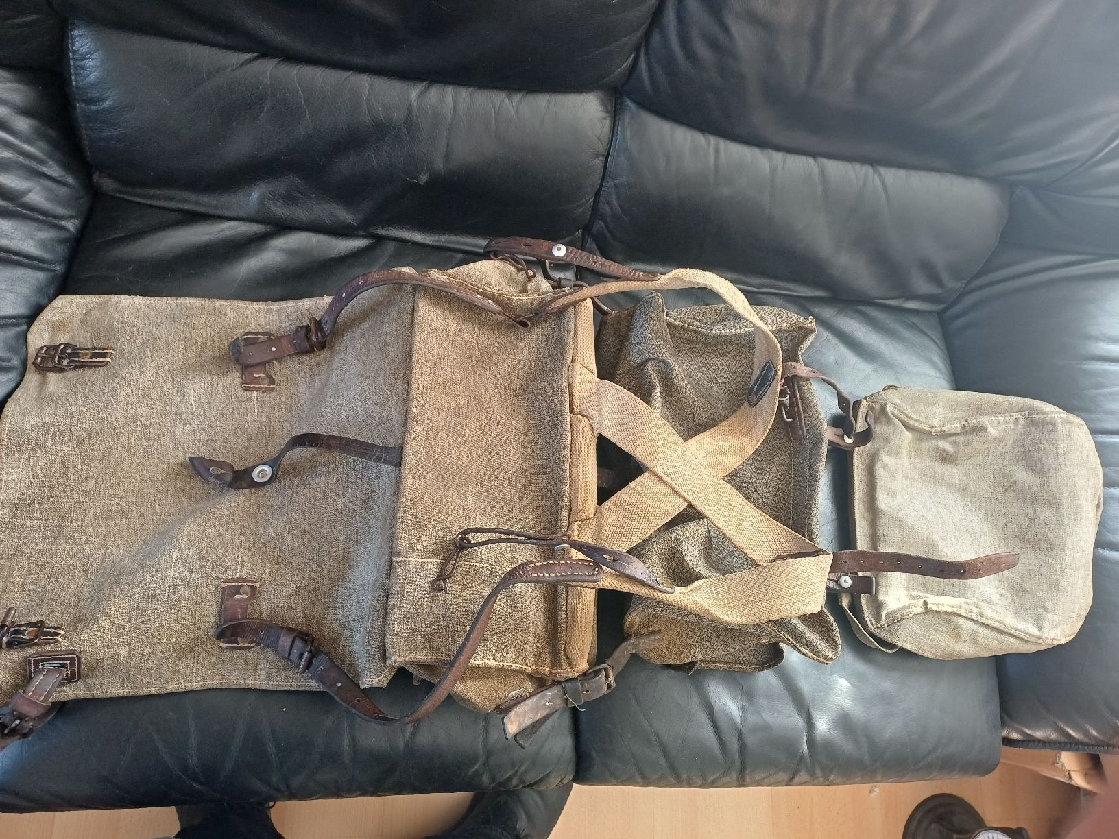Schweizer Armee Zaini: Blachenrucksack Schweizer Armee ca 1920 – Usato da Ebersecken venduto da Napf08 1
