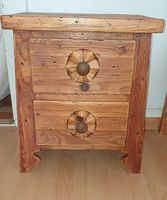 Table de chevet Alpage, vieux bois, Bois de l'Ours