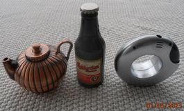 3 seltene,ältere "FEUERZEUGE" Gas
