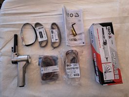 YATO Bandschleifer YT-09741 inkl. Schleifbänder neu