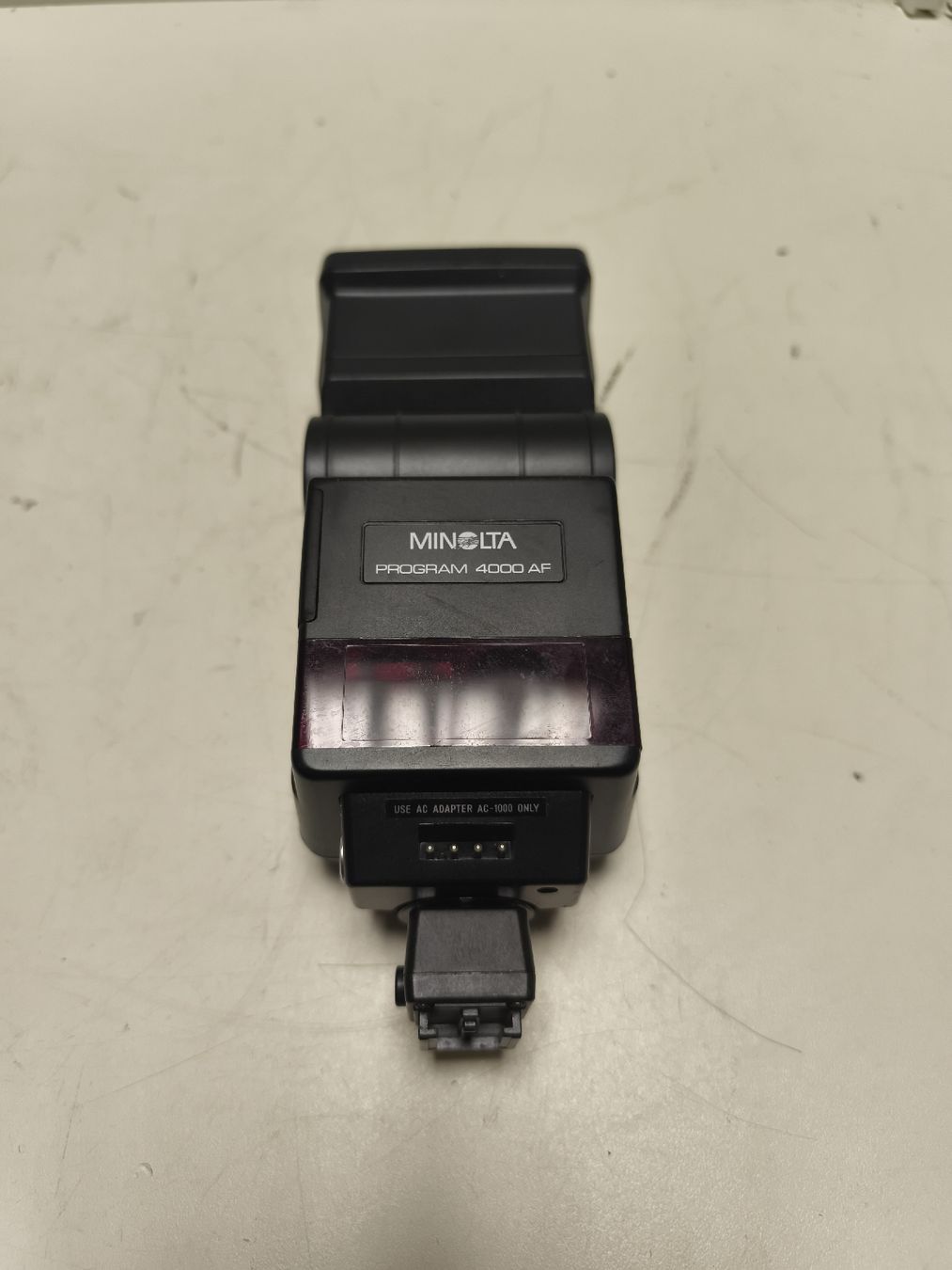 Minolta Flash: Blitzgerät Minolta Program 4000 AF mit Tasche. (nov944) – Difettoso da Künten venduto da Schnaepplihuus 2