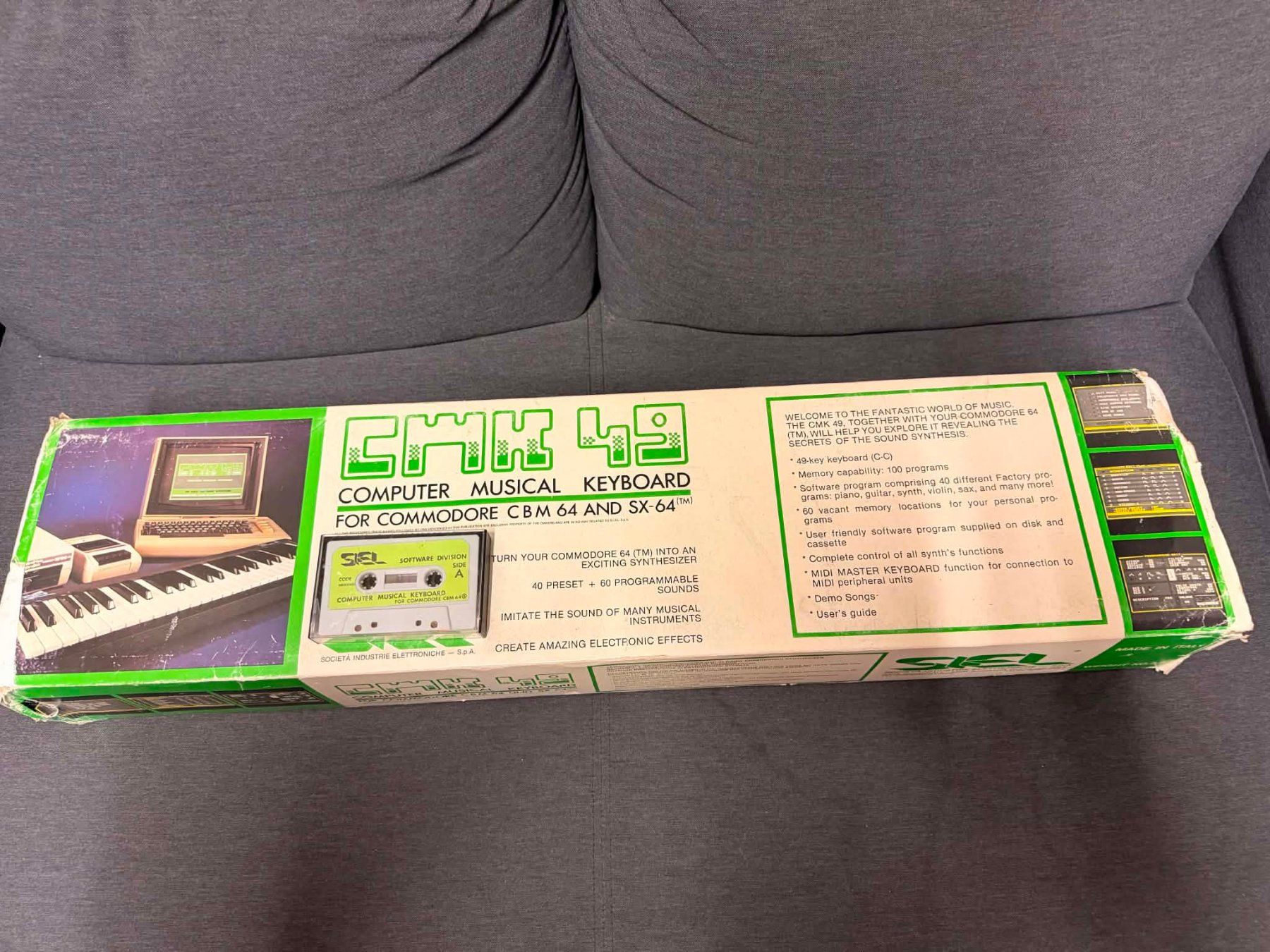Commodore PC: CMK 49 Computer Musical Keyboard for Commodore 64 not tested – Usato da Giubiasco venduto da Ticinerd 1