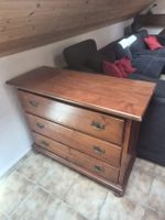 Kommode mit 3 Schubladen braun Holz guter Zustand