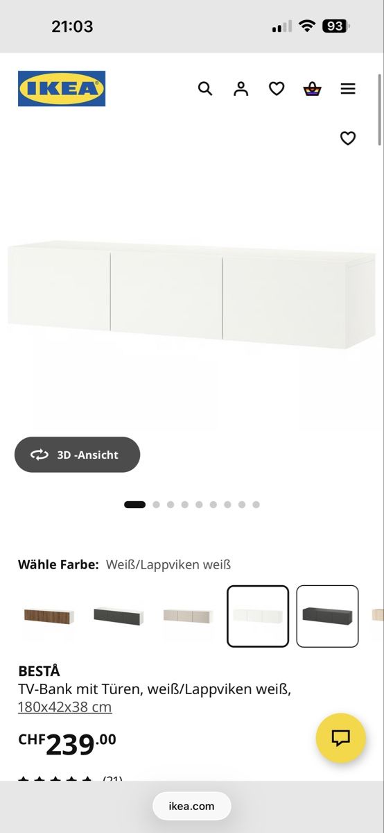 Ikea Mobili TV: TV Kommode – Usato da Winterthur venduto da mmsh 1