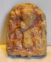 Altes antikes indisches Ganesha Relief Votivtafel Naturstein