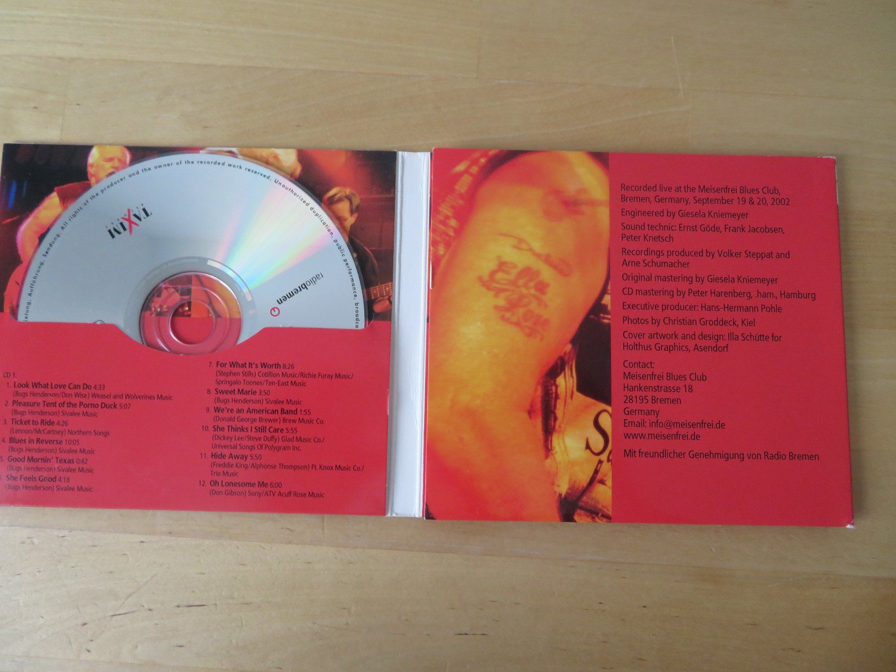 CDs: BUGS HENDERSON "Live in Germany" 3 CDS – Gebraucht aus zürich von Goldimmund 1