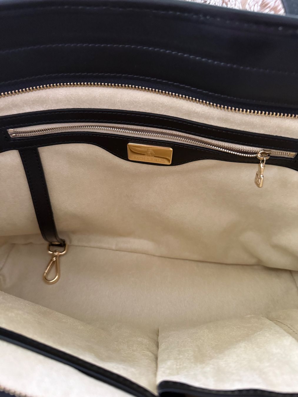 Maison Mollerus Borse da donna: Mollerus Winterthur Shopper Schwarz / Gold – Usato da Winterthur venduto da Eriseed 9