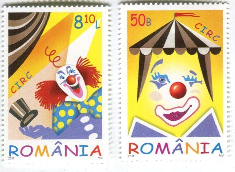 Tous les timbres: Briefmarken "Zirkus". Rumänien. – Neuf avec emballage d'origine à Basel par Butsch5