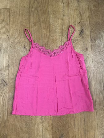 Spaghettiträger Top Spitze Jacqueling de Yong Pink Gr 36