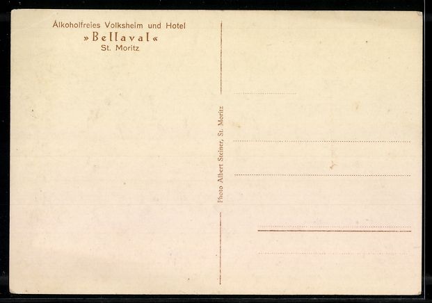 Cartes postales: St. Moritz, Alkoholfreies Volksheim und  – D'occasion à Berlin par bartko-reher 1
