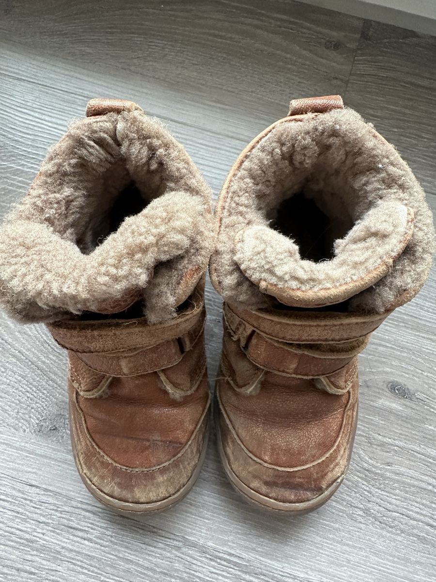 Bisgaard Scarpe da uomo: Bisgaard Wool Lined Winter Boots Brown Leather EU 26 – Usato da Männedorf venduto da Meganbdn 1