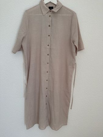 Sommerliches Hemdkleid von Studio, Grösse 36, Beige