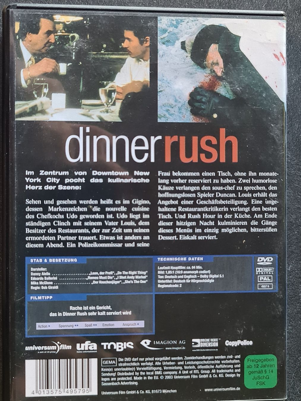 Tutti i DVDs: DVD dinner rush 426 – Usato da Dintikon venduto da Vexi 1