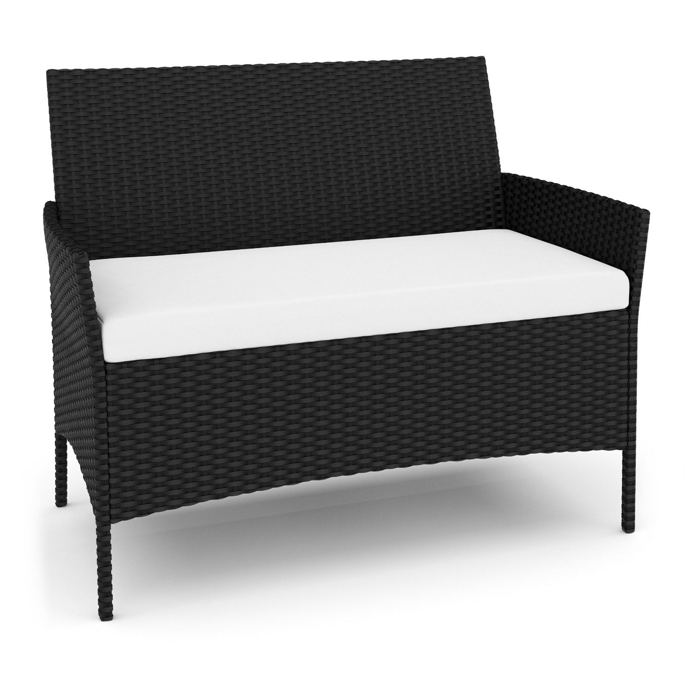Tischset: Gartenset Rattan MOLDE schwarz/beige – Neu und originalverpackt aus Baar von KardosShop 5