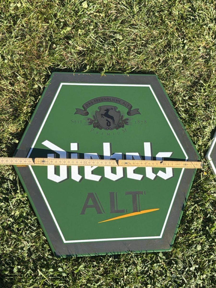 Insegne: 2 Stk Emailschild Diebels ALT Bier Emailschilder – Usato da Deitingen venduto da Himhip 6