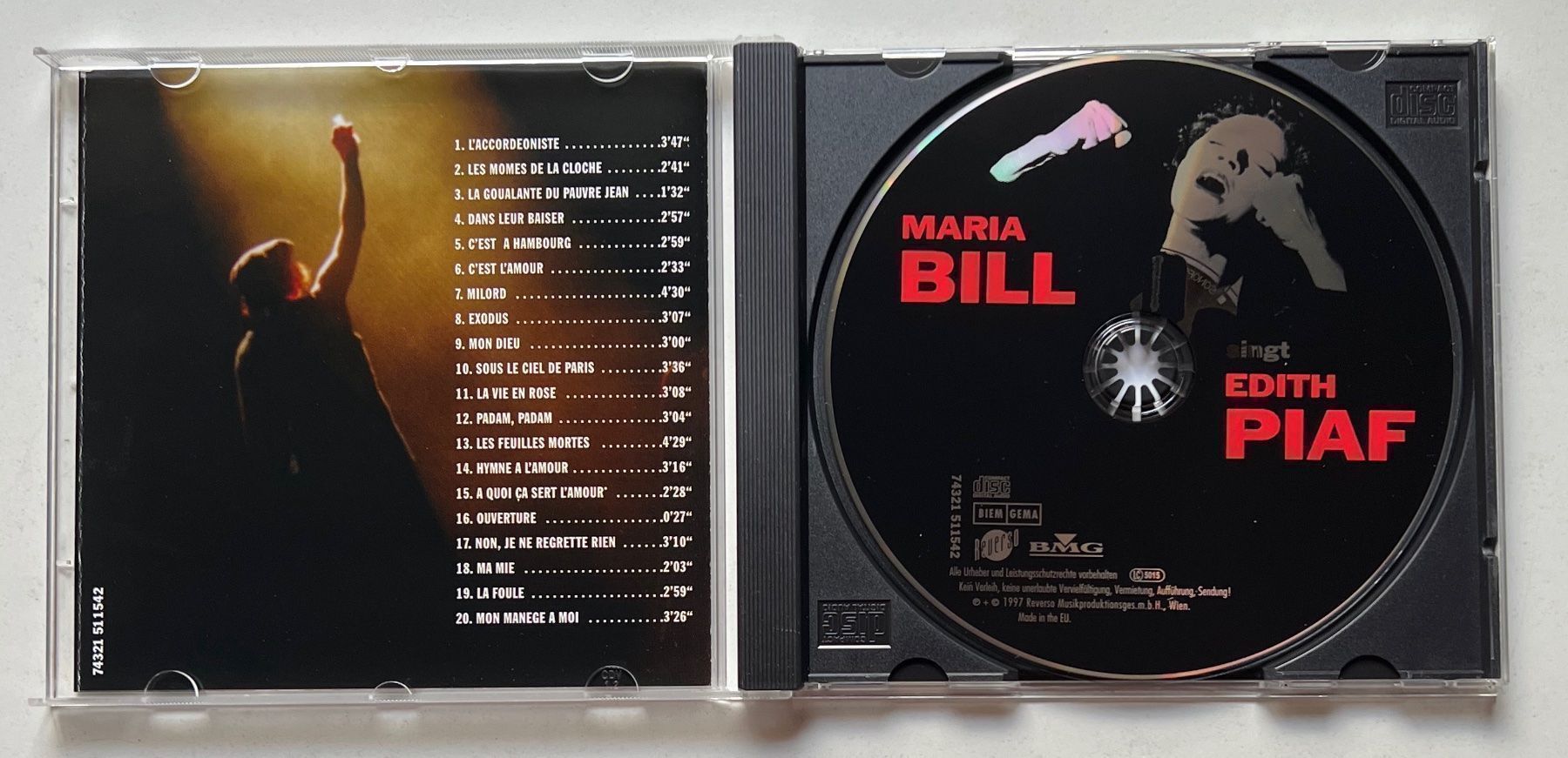CD: Maria Bill singt Edith Piaf – Usato da Näfels venduto da rottabi 2