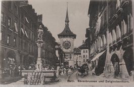 BERN  -  Bärenbrunnen und Zeitglockenthurn