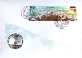 Münzbrief Gotthard 2016
