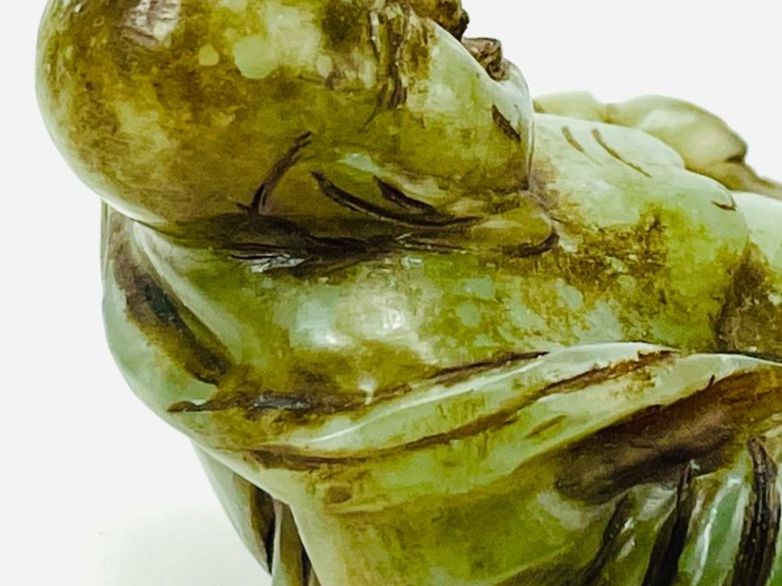 Skulpturen & Statuen: Chinesische Handgeschnitzte Vintage-Buddha-Statue – Gebraucht aus Zürich von Arche_Brockenhaus 8