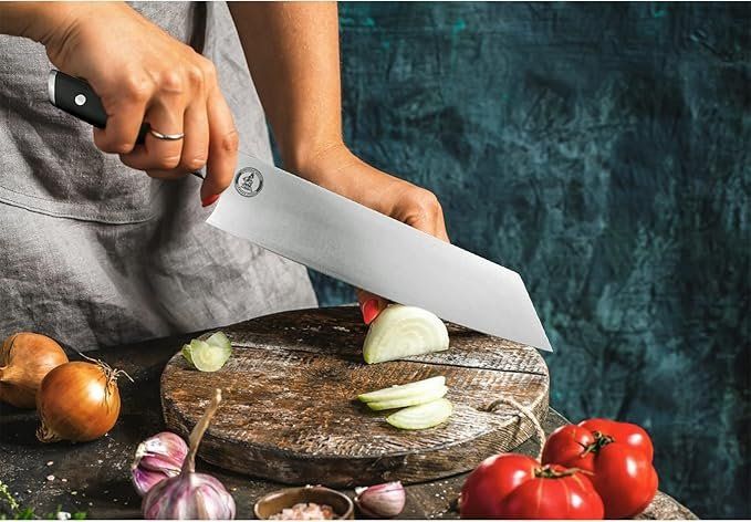 Coltelli da cucina: Kiritsuke Kochmesser, Küchenmesser mit 20cm Extrem Scharf – Nuovo e nell'imballaggio originale da Oberentfelden venduto da abz_l7vm 5