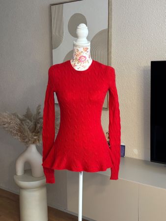 Ralph Lauren Black Label Peplum Jumper 100% Kaschmir