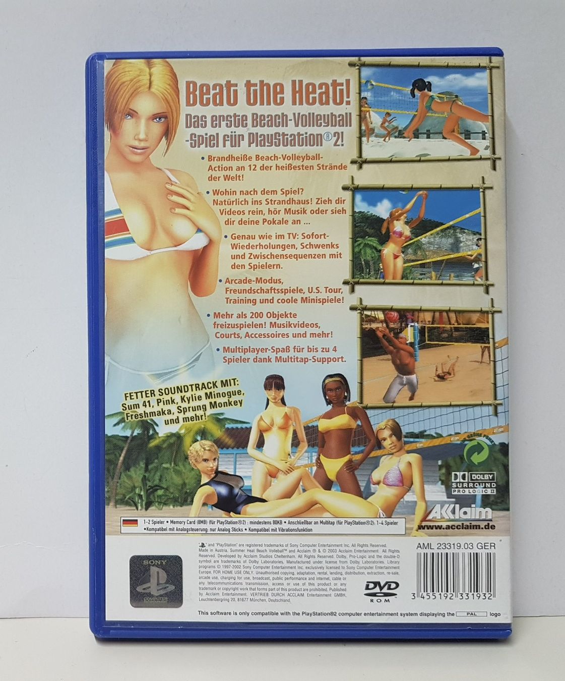 Sony Giochi: Brandheisse Beach Volleyball Action    PS2 – Usato da Schüpfheim venduto da Games_Spielkonsolen 2