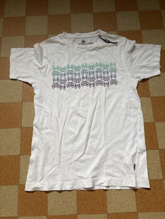 Psycho Bunny T-Shirt, weisses Shirt 14 16 J