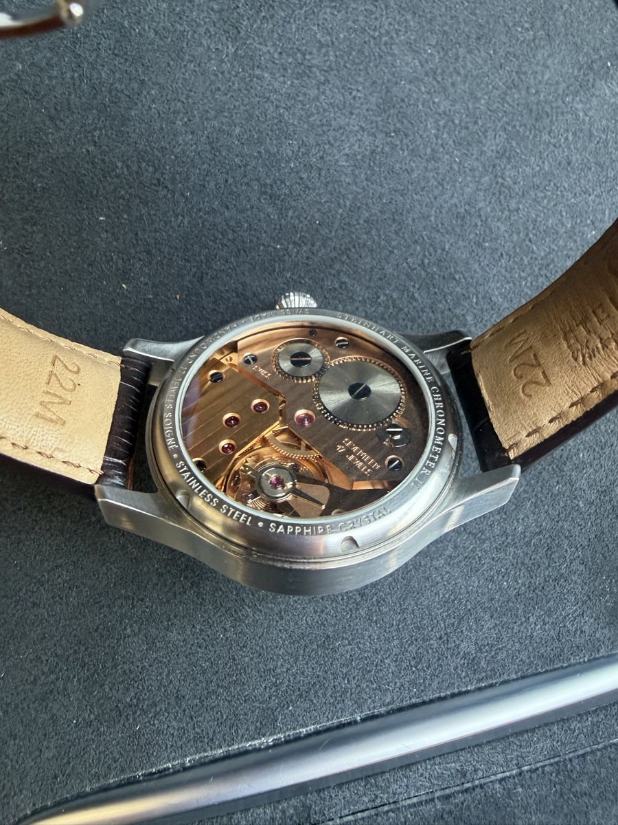 Steinhart Orologi: MARINE CHRONOMETER 42 WHITE ROMAN – Usato da Winterthur venduto da RN-789 4
