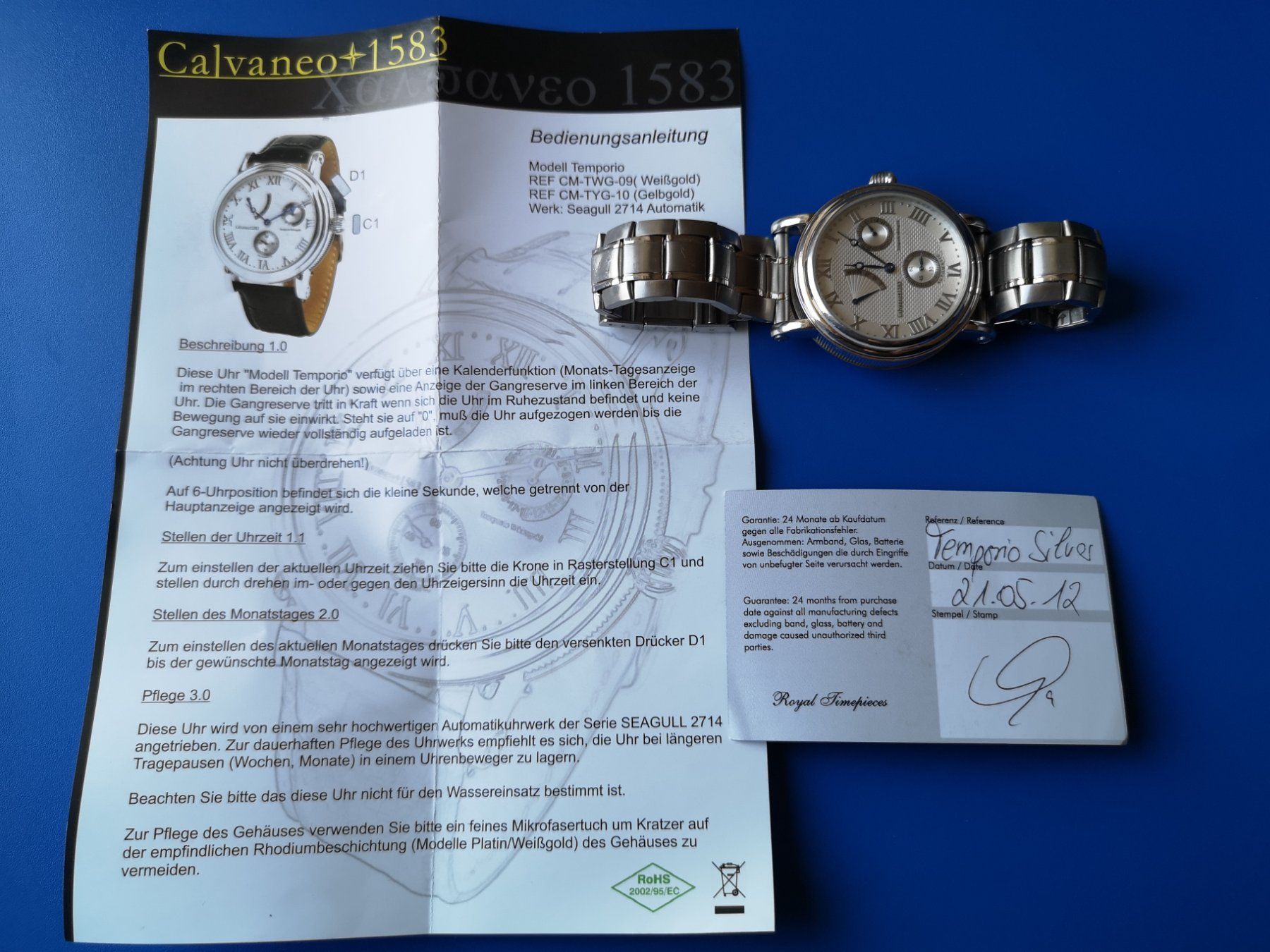 Calvaneo Orologi: Calvaneo Automatic – Usato da Schaffhausen venduto da Leveron13 2