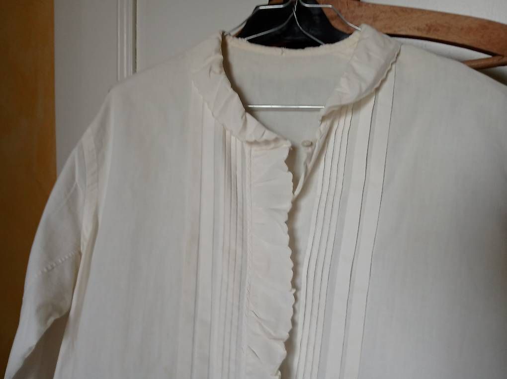 Blusen: Blouse ancienne en coton écru  – Gebraucht aus Genève von chr_8ncs 1