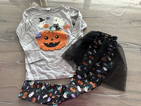 Halloween Pyjama Shirt Gr. 110/116 - Hose Gr. 122/128🎃👻