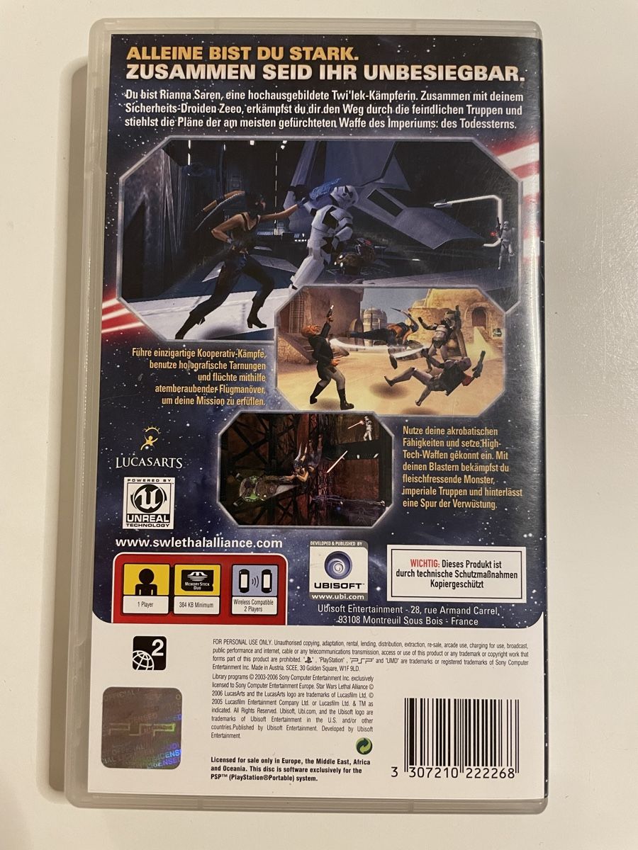 Sony Spiele: Star Wars Lethal Alliance – Gebraucht aus Zürich von Bomboo 1
