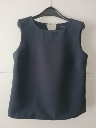 Elegantes Top ärmellos Gr. 44 Jake's blau